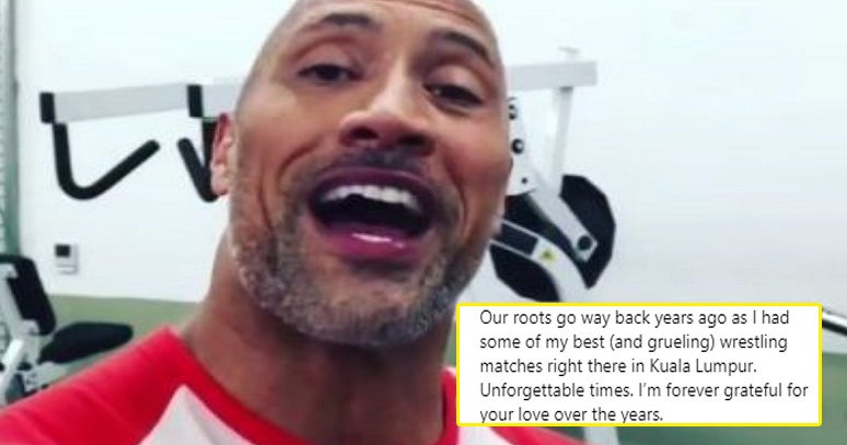 The Rock Just Gave A Shoutout To Malaysia On Instagram, Netizens Pleasantly Surprised - World Of Buzz 6
