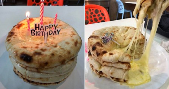 There's A New Birthday Cake In Town, And It's Called The Cheese Naan Birthday Cake - World Of Buzz 1