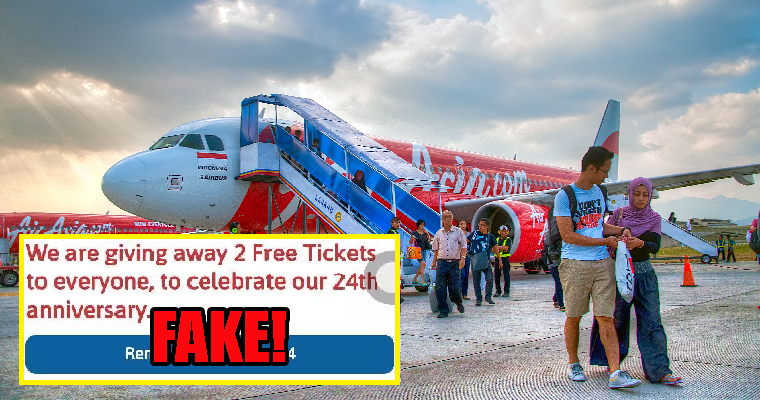 There'S Another Airasia &Quot;Free Ticket&Quot; Scam And People Are Still Falling For It - World Of Buzz 4