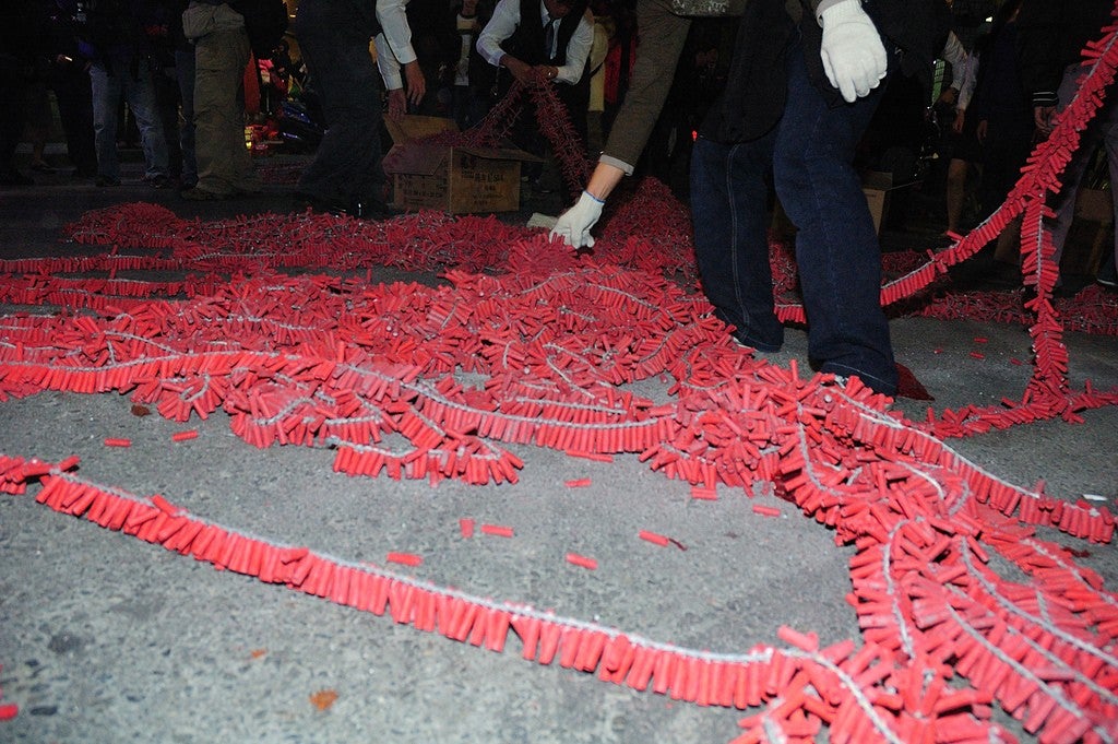 Chinese New Year Taipei firecrackers Ming Yang Sue