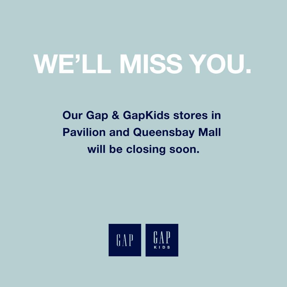 American Clothing Retailer Gap Is No More Available In Malaysia - WORLD OF BUZZ
