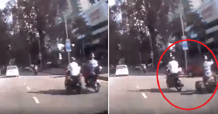 Elderly M'Sian Suffers Injuries After Man Outrageously Kicked Him Off His Motorcycle - World Of Buzz 2
