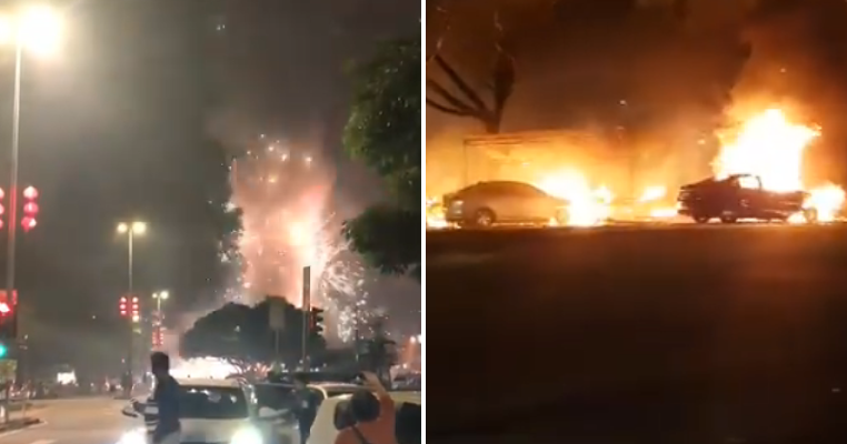 Fireworks Stall At Kepong Baru Accidentally Set On Fire, Causes Mayhem - World Of Buzz 5