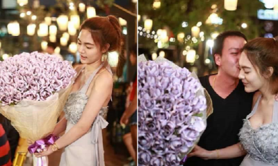 Girl Gave Her Bf Large Bouquet Of Money Flowers Costing Rm12,000 For Valentine'S Day - World Of Buzz 2