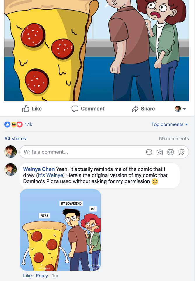 Malaysian Artist Calls Out Domino's Chile For Stealing Her Artwork - WORLD OF BUZZ 3