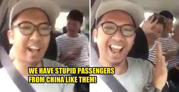 malaysian grabcar driver pokes fun and curses chinese tourists on camera goes viral world of buzz