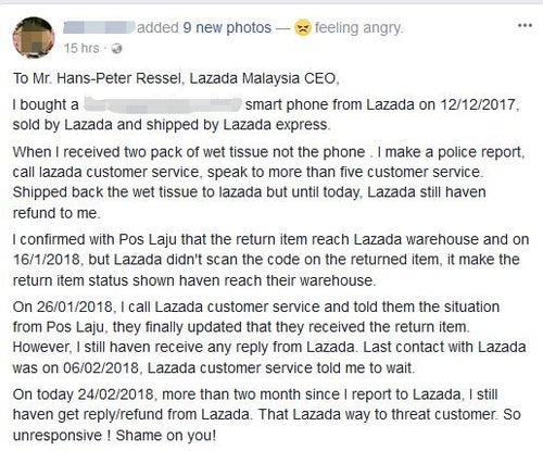 Man Buys Rm3,000 Smartphone On Lazada, Shockingly Gets Two Packets Of Tissues Instead - World Of Buzz 1