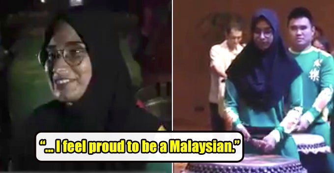 Meet Mariam, A Malay Girl Who Plays Drums In Lion Dance Troupe And Speaks Mandarin - World Of Buzz