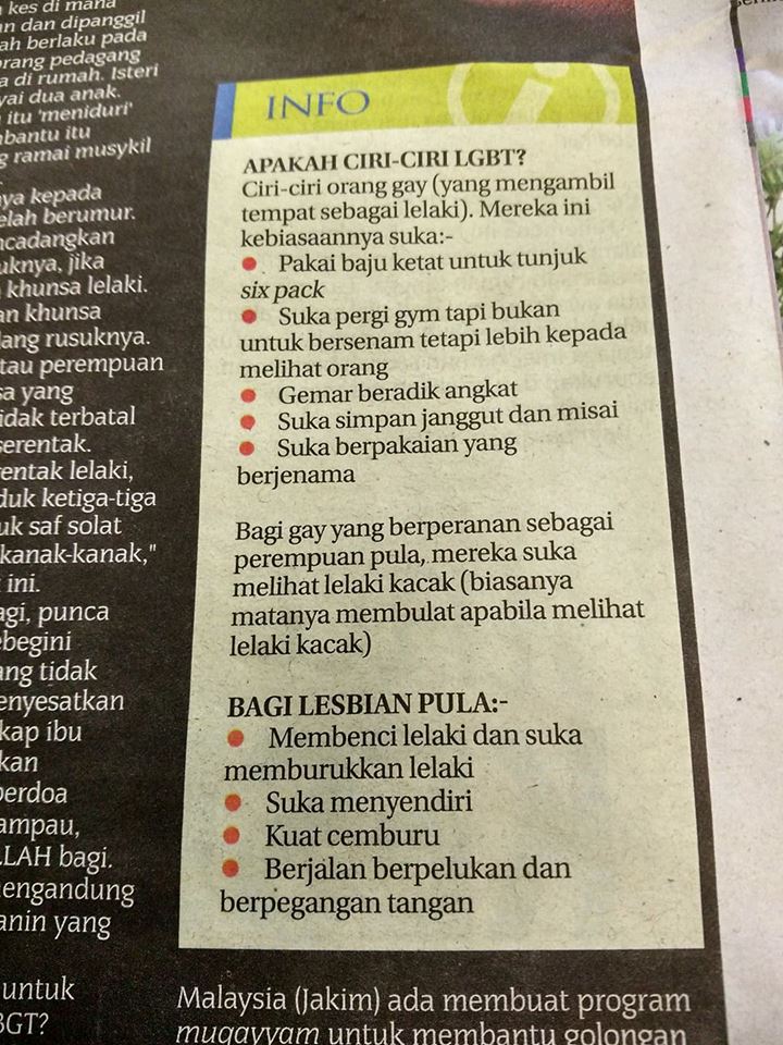 M'sian Newspaper Gets Backlash Again After Categorising 'Gay' And 'Bisexuality' As Addictions - World Of Buzz