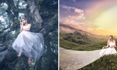 M'Sian Photographer Proves Stunning Bridal Photos Can Be Achieved Without Expensive Outfits - World Of Buzz