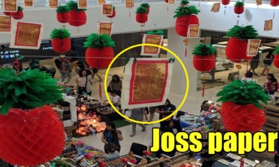 Shopping Mall Gets Backlash For Using Offensive Joss Paper As Cny Decorations - World Of Buzz