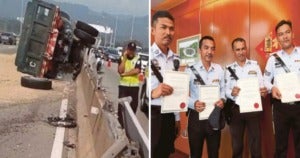 These Dedicated Police Officers Helped Clear a Major Accident on The Penang Bridge in 4 Hours - WORLD OF BUZZ