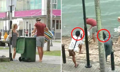 Tourists Spotted Picking Up Rubbish In Sandakan As M'Sian Stood There And Watch - World Of Buzz