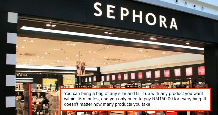 Viral Post About &Quot;Bring Your Own Bag Day&Quot; Sale At Sephora Malaysia Is Fake - World Of Buzz 2