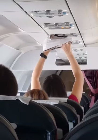 Woman Takes Out Underwear to Dry On Plane, Leaves Passengers Stunned - WORLD OF BUZZ