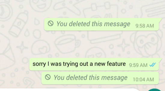 Embarrassing Messages from WhatsApp Can Now Be Deleted Even After One Hour - WORLD OF BUZZ