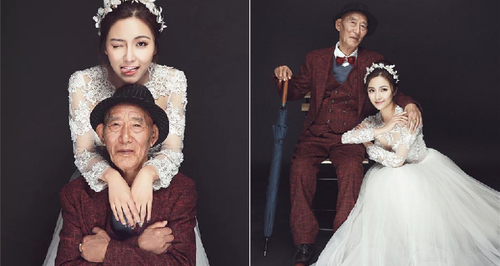 Filial Granddaughter Fulfills Grandpa's Wish Of Seeing Her In Wedding Gown In Sweet Photoshoot - World Of Buzz 8