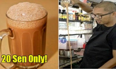 Locals Call Him 'Crazy Tauke' Because He Sells Teh Tarik At 20Cents Per Cup - World Of Buzz 1