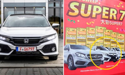 M'Sian Man Listens To Wife And Bought 'Super 7' Tickets, Ends Up Winning A Honda Civic - World Of Buzz