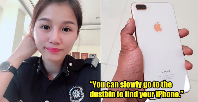 M'sian Policewoman Epically Trolls Rude Owner Who Accused Her of Stealing His iPhone - WORLD OF BUZZ