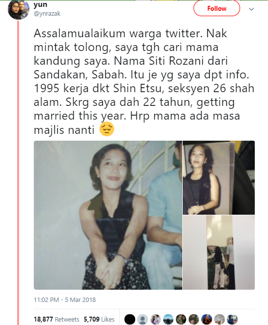 M'sian Twitter Users Helped Find This Young Woman's Long Lost Biological Mother - WORLD OF BUZZ 8