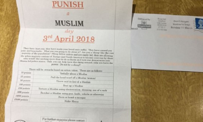Police Are Investigating Sickening 'Punish A Muslim Day' Letter Sent Out To Random People - World Of Buzz