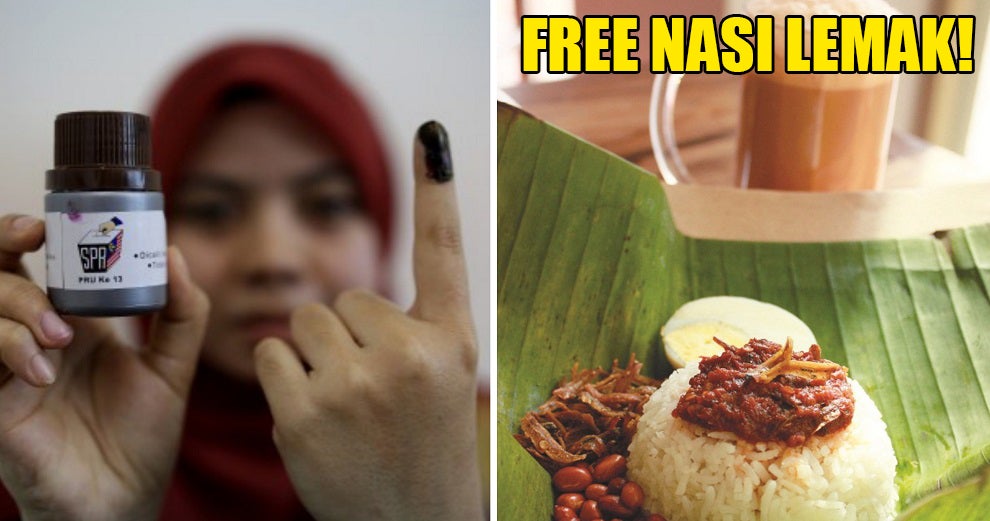 big group is giving away free nasi lemak teh tarik to voters on polling day world of buzz 2 1