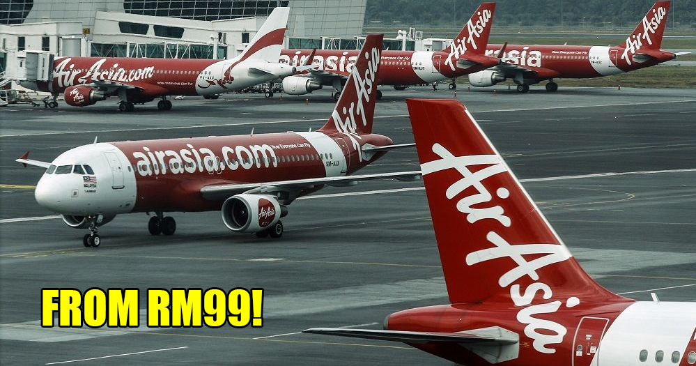 Airasia Is Offering M'Sians Flights For As Low As Rm99 To Fly Home To Vote Starting 13 April - World Of Buzz