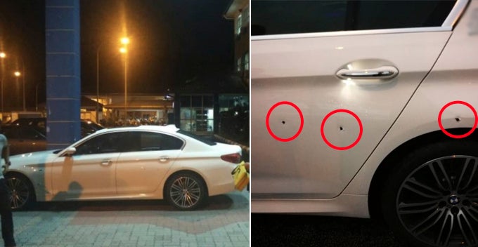 Gunman Blatantly Fired 3 Shots At Businessman'S Car In Front Of Traffic Light In Seremban - World Of Buzz
