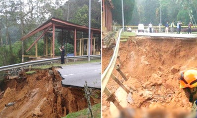 Massive Landslide Just Happened At An Institute En-Route To Genting Highlands This Morning - World Of Buzz 1