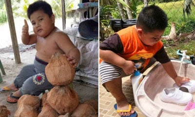 This Sarawakian Kid Is Melting Netizens' Heart With Pictures Of Him Doing House Chores - World Of Buzz