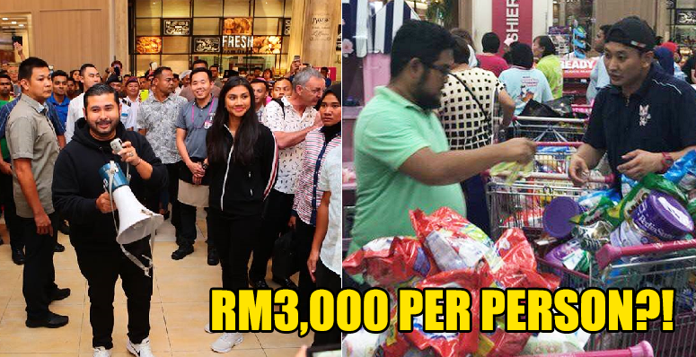 tmj just spent over rm1 million to pay for all shoppers groceries in aeon tebrau world of buzz 8 1