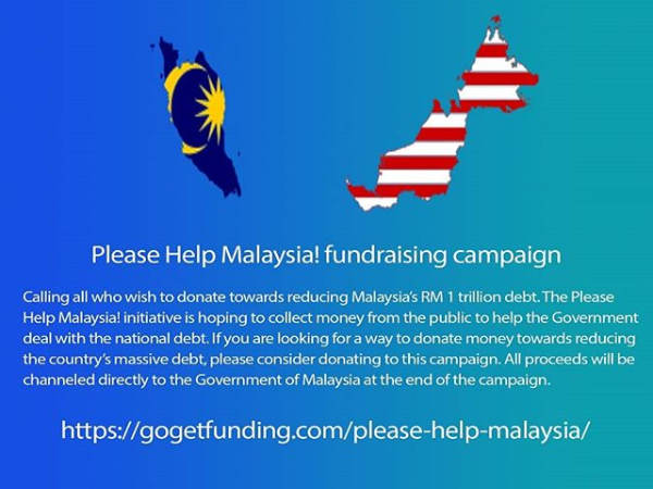 Crowdfunding Page Rallies M'sians Together to Help Reduce Nation's RM1 Trillion Debt - WORLD OF BUZZ