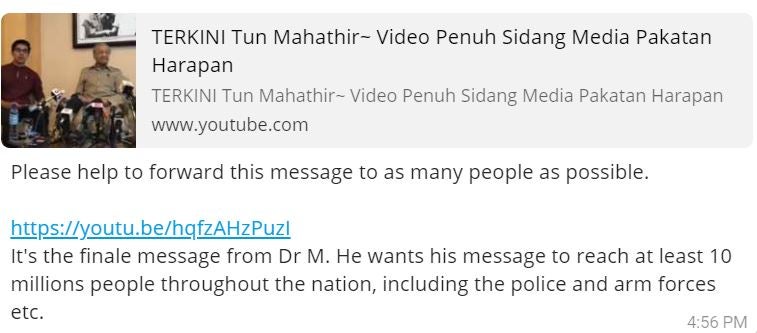 Mahathir Wants 10 Million M'sians to Watch His Finale Speech on May 8, 10PM - WORLD OF BUZZ 4