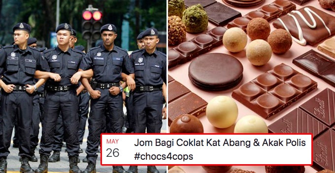 Malaysians Want To Give Chocolate To All Policemen, Here'S How You Can Join - World Of Buzz