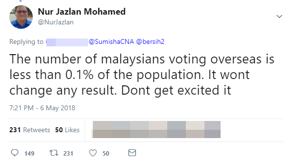 "Overseas Voters Only Make up 0.1% Of Population, Results Won't Be Affected," Says Caretaker MP - WORLD OF BUZZ 4
