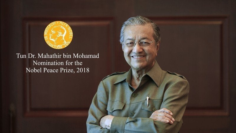 Petitions for Mahathir to Receive Nobel Peace Prize - WORLD OF BUZZ