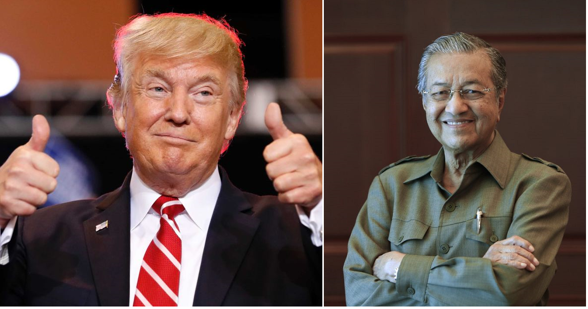Trump Commends Dr Mahathir And Looks Forward To Working Together - WORLD OF BUZZ 6