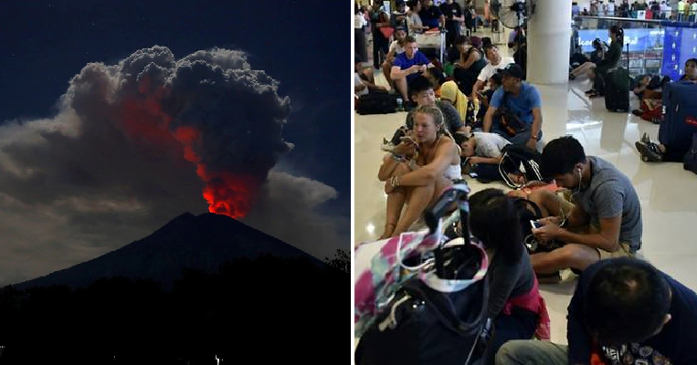 All Flights To And From Bali Cancelled As Mount Agung Erupts With Volcanic Ash And Flames - World Of Buzz 3