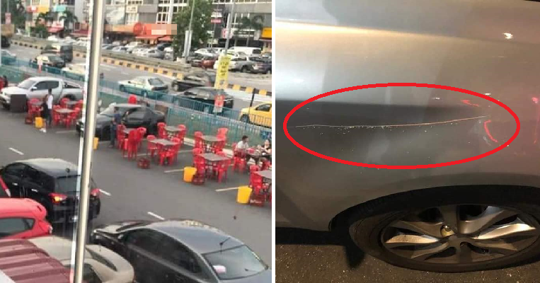 Angry Drivers Complain That Food Court Near C180 Hogs Parking Spaces, Cars Allegedly Got Scratched - World Of Buzz 3