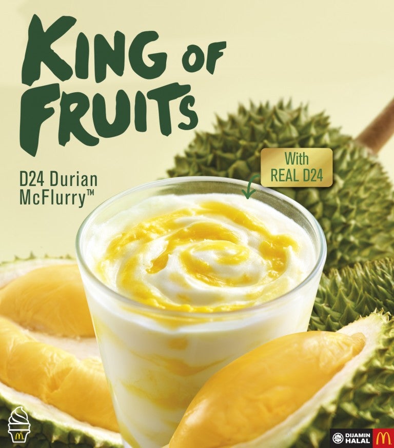 d24 durian mcflurry is no longer available in mcdonalds malaysia world of buzz 2