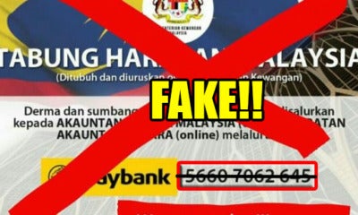 Fake Thm Acc Number Circulating, Msians Advised To Double Check Before Donating - World Of Buzz
