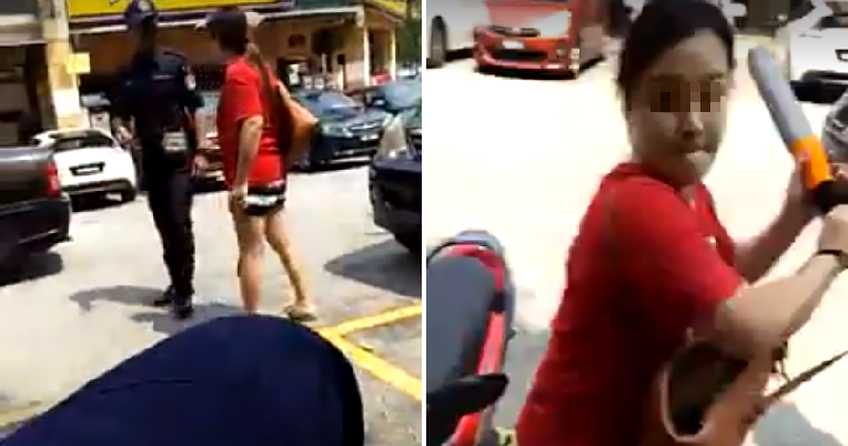 furious woman uses steering lock to attack dbkl officers for clamping her car world of buzz 7 1