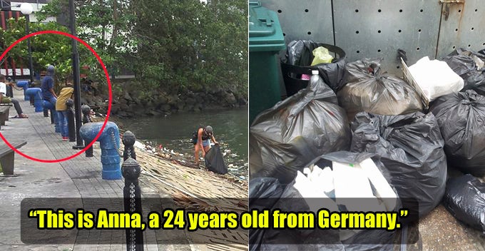 Germany Tourist Asks for Plastic Bags to Contain Trash She Had Just Picked Up - WORLD OF BUZZ