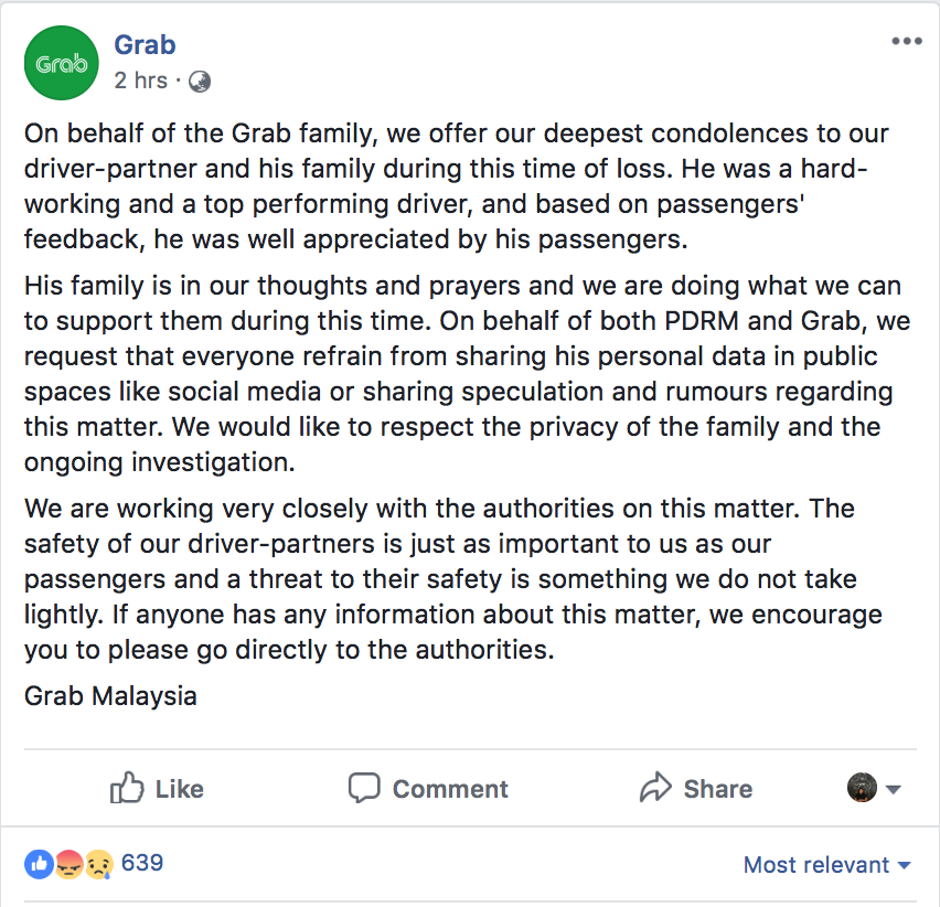 Grab Driver Strangled To Death In Selayang - World Of Buzz 1