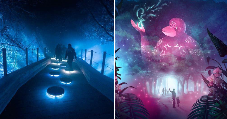 Immerse Yourself in Singapore Zoo's Luminous Lights Walk Starting July 1 at Only RM59! - WORLD OF BUZZ