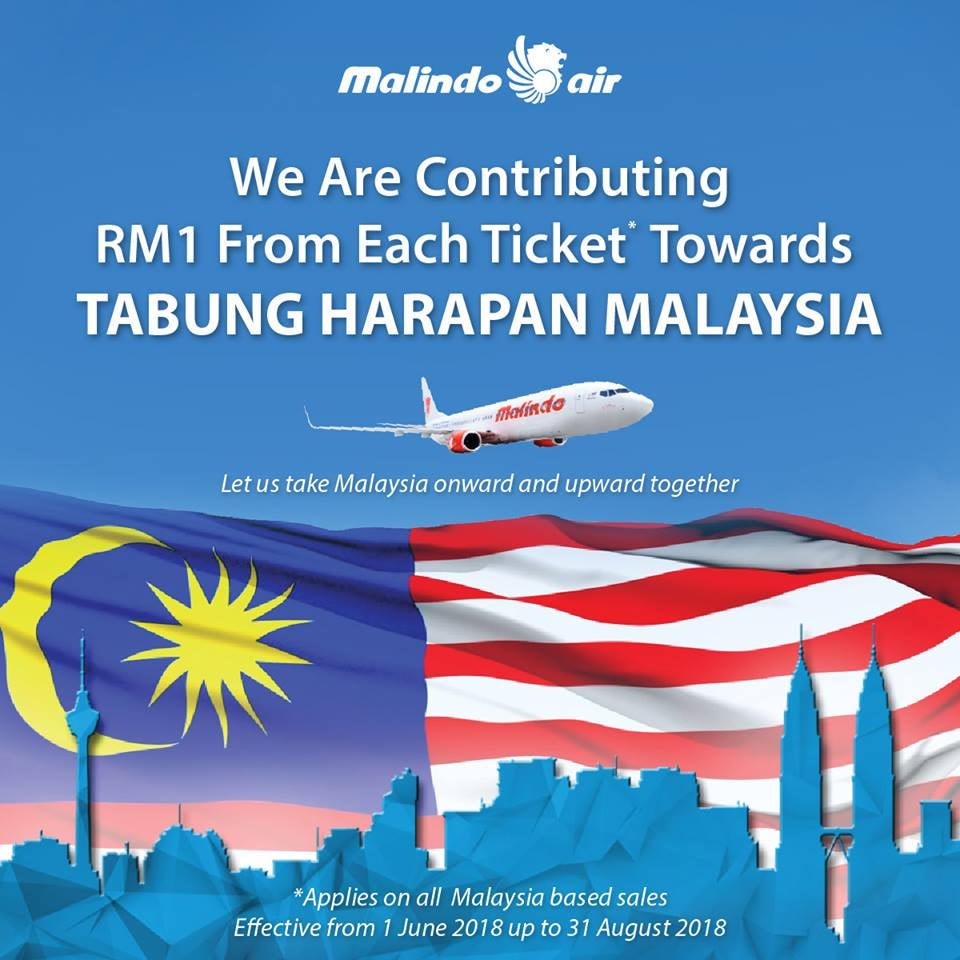 Malindo Air Decides To Donate Rm1 From Each Malaysian Ticket Sold To Tabung Harapan - World Of Buzz
