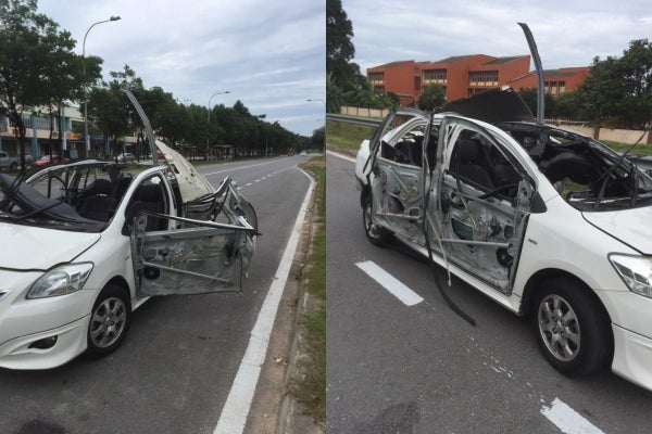 Man Suffers Severe Injuries When Gas Tank In Car Leaks And Explodes In Subang Jaya - World Of Buzz 1