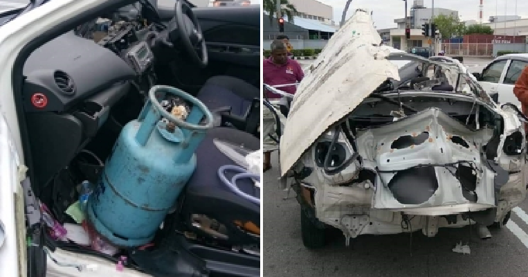 Man Suffers Severe Injuries When Gas Tank in Car Leaks and Explodes in Subang Jaya - WORLD OF BUZZ 2