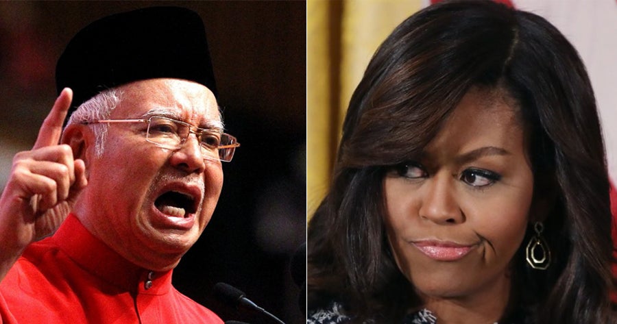 Najib Claims Michelle Obama Also Received Millions As Gifts, But It'S Not True - World Of Buzz